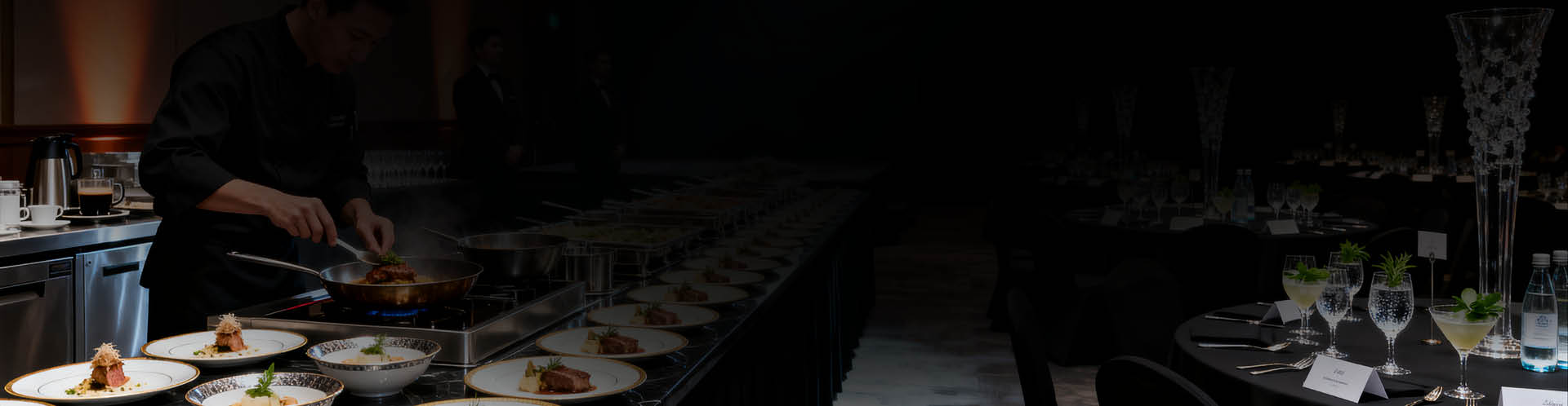 corporate buffet lunch